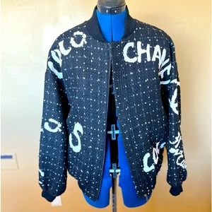 Chanel Tweed Bomber Jacket